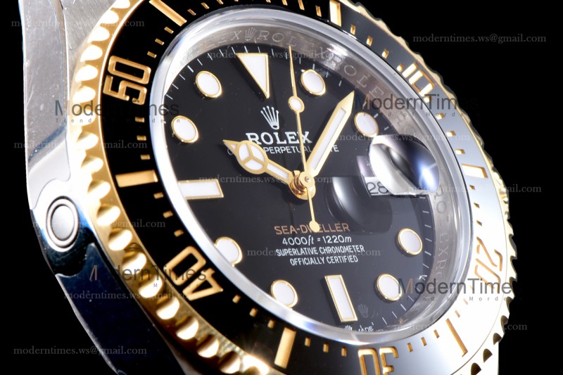 Rolex Sea Dweller Series SS/SS Ceramic YG/SS Ceramic Black ARF Automatic Cal.ASIA2836-2 126603-0001 904L V3