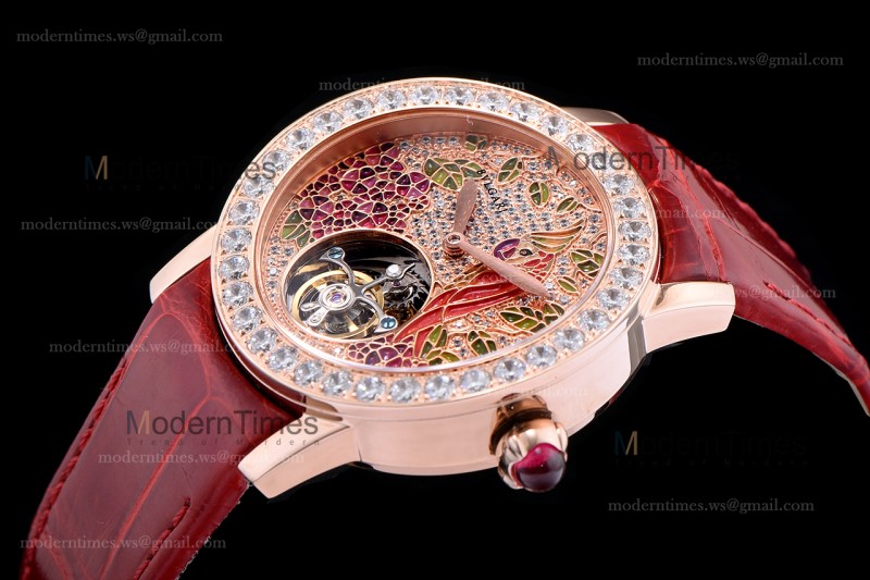 Bvlgari Bvlgari Series RG/LE Diams Red/Red Tourbillon TFF Automatic 102165 BBLP37PDGDLTB