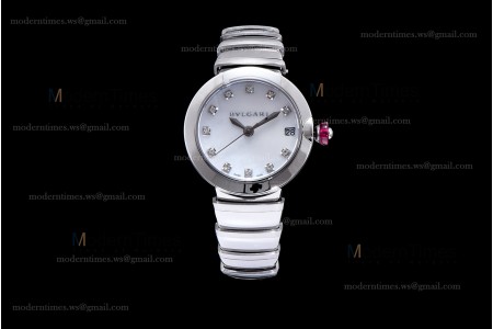 Bvlgari LVCEA Series SS/SS Wht BVF Automatic/Quartz 102199 LU33WSSD/11