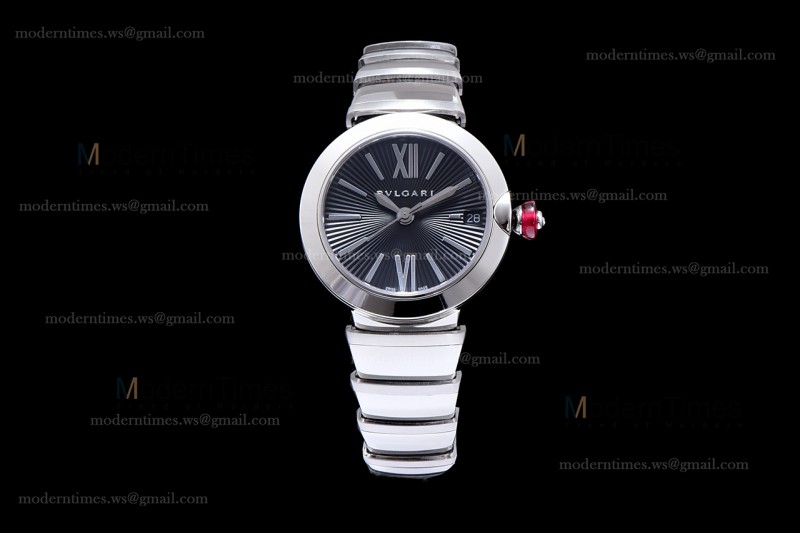 Bvlgari LVCEA Series SS/SS Blk BVF Automatic/Quartz 102195 LU28C6SSD