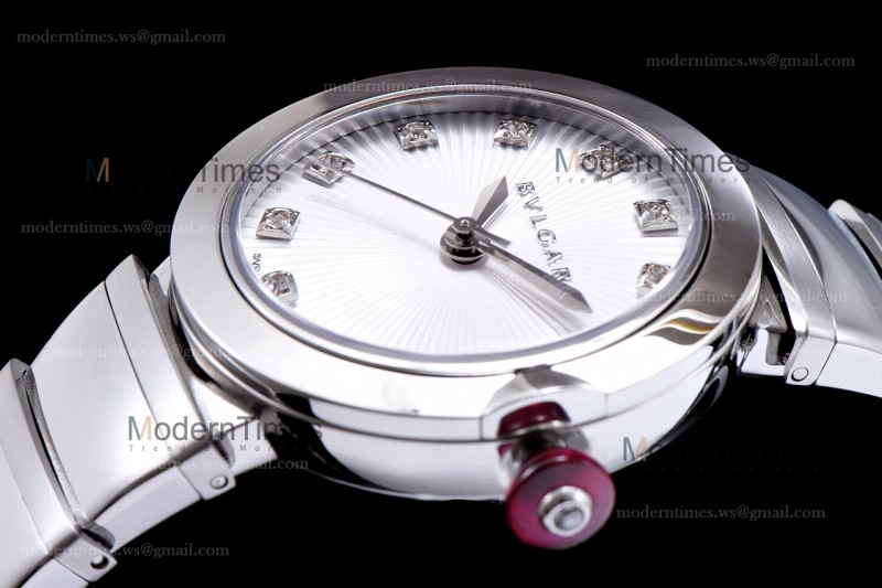 Bvlgari LVCEA Series SS/SS Wht BVF Automatic/Quartz 102195 LU28C6SSD