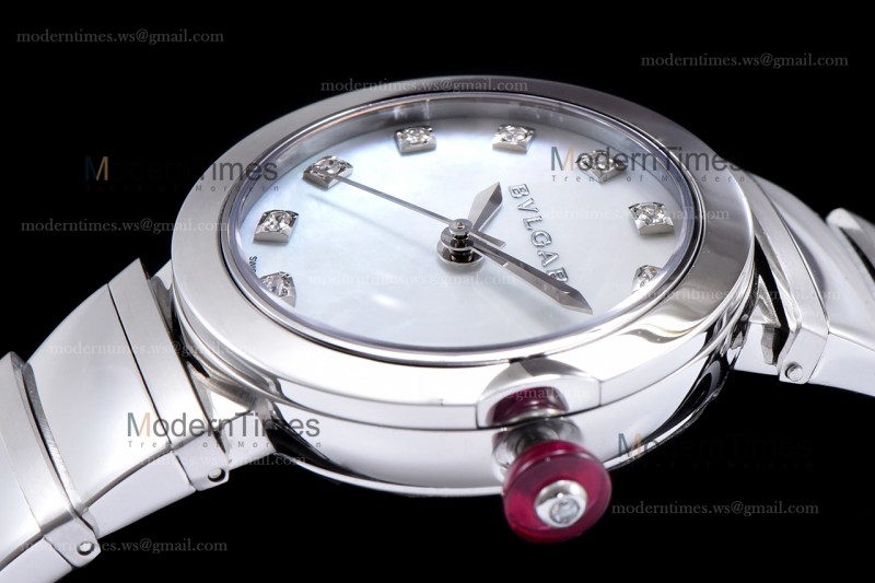Bvlgari LVCEA Series SS/SS Wht BVF Automatic/Quartz 102199 LU33WSSD/11