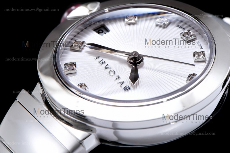 Bvlgari LVCEA Series SS/SS Wht BVF Automatic/Quartz 102195 LU28C6SSD