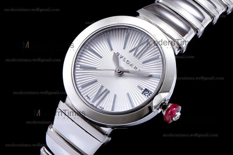 Bvlgari LVCEA Series SS/SS Wht BVF Automatic/Quartz 102195 LU28C6SSD
