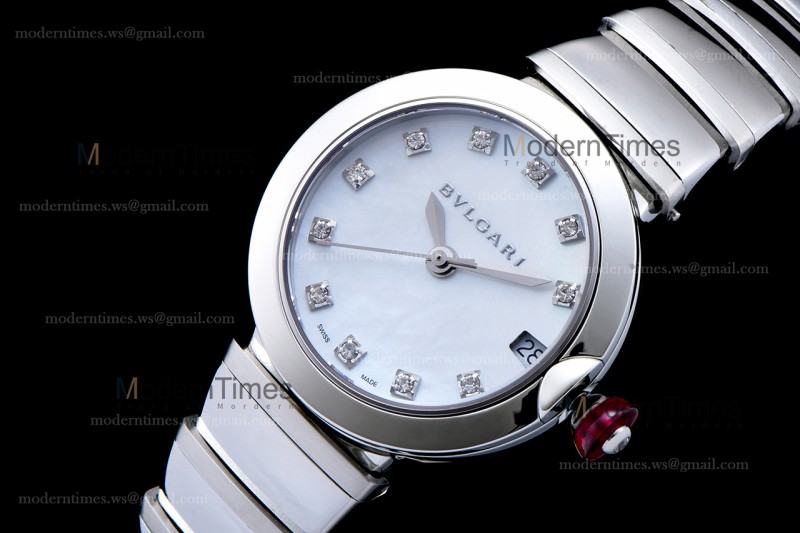 Bvlgari LVCEA Series SS/SS Wht BVF Automatic/Quartz 102199 LU33WSSD/11