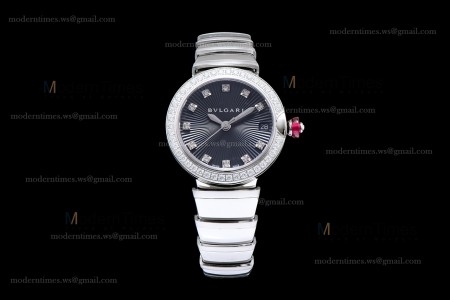 Bvlgari LVCEA Series Diams SS/SS Blk BVF Automatic/Quartz 102195 LU28C6SSD