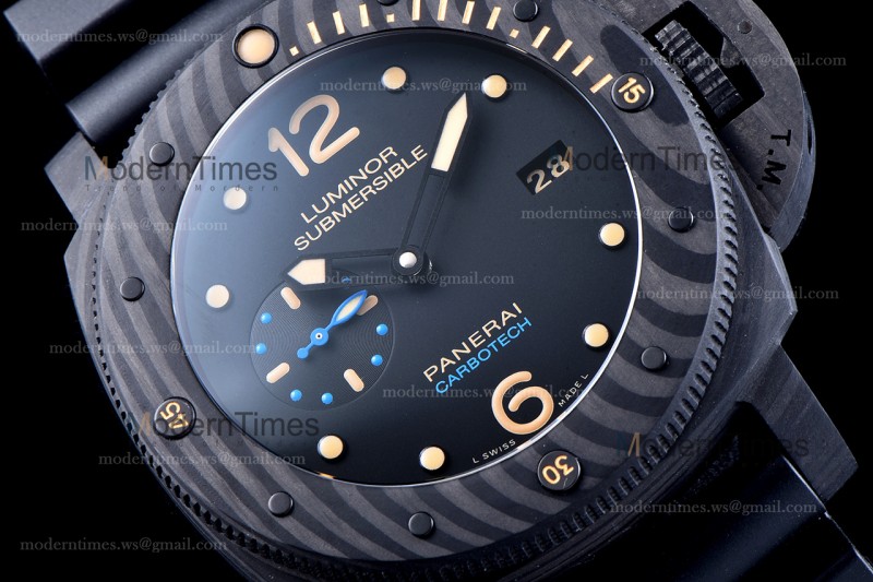 Panerai Luminor 1950 Series CF/RU Blk/Blk VSF Automatic PAM00616