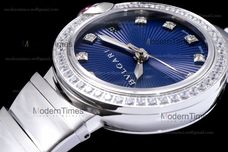 Bvlgari LVCEA Series Diams SS/SS Blk BVF Automatic/Quartz 102195 LU28C6SSD