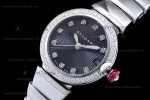 Bvlgari LVCEA Series Diams SS/SS Blk BVF Automatic/Quartz 102195 LU28C6SSD