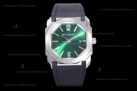 Bvlgari OCTO Series SS/RU Blk/Gre BVF Automatic 102429 BGO38C3SLD