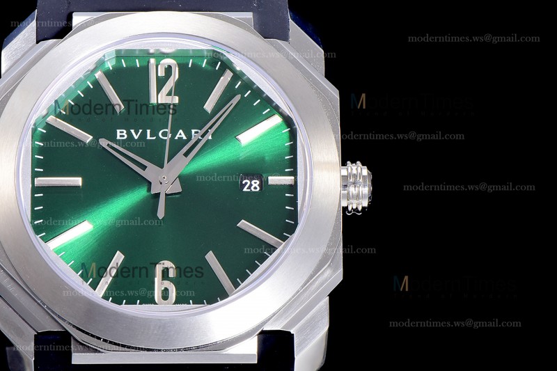 Bvlgari OCTO Series SS/RU Blk/Gre BVF Automatic 102429 BGO38C3SLD
