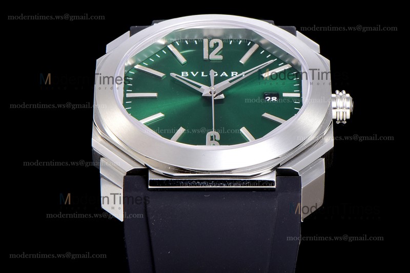 Bvlgari OCTO Series SS/RU Blk/Gre BVF Automatic 102429 BGO38C3SLD
