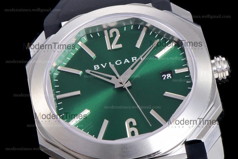 Bvlgari OCTO Series SS/RU Blk/Gre BVF Automatic 102429 BGO38C3SLD
