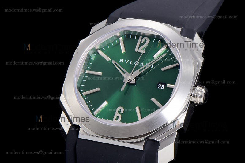 Bvlgari OCTO Series SS/RU Blk/Gre BVF Automatic 102429 BGO38C3SLD