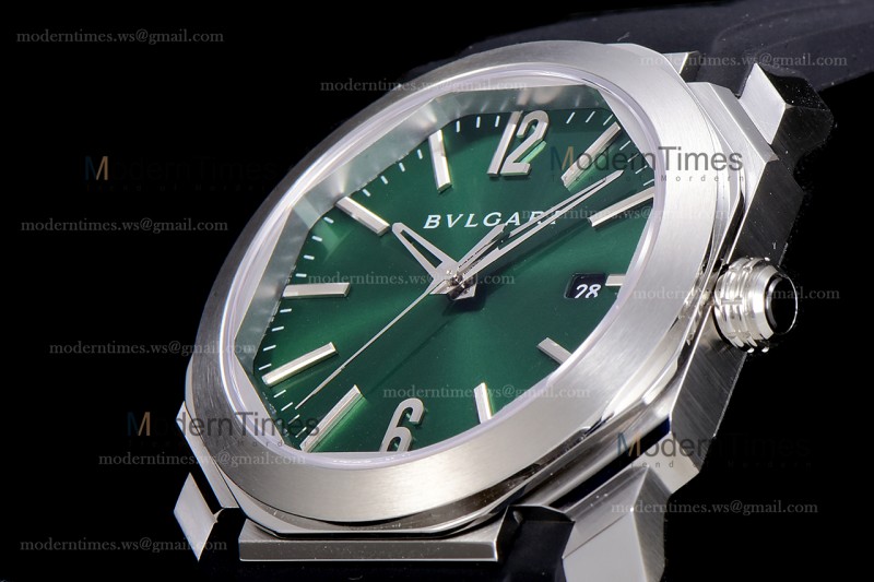Bvlgari OCTO Series SS/RU Blk/Gre BVF Automatic 102429 BGO38C3SLD