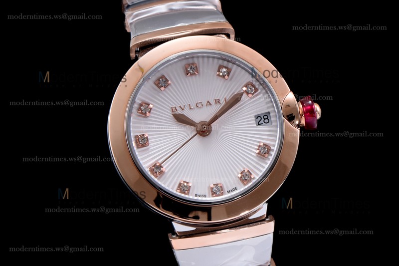 Bvlgari LVCEA Series RG/RG TT Wht BVF Automatic/Quartz 102197 LU33C6SSPGD
