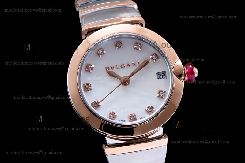Bvlgari LVCEA Series RG/RG TT Wht BVF Automatic/Quartz 102197 LU33C6SSPGD