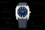Bvlgari OCTO Series SS/RU Blu/Blk JIF Quartz 101964 BGO41BSLD