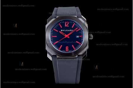 Bvlgari OCTO Series PVD/RU Blk/Blk JIF Quartz 102738