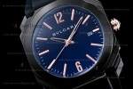 Bvlgari OCTO Series PVD/RU Blk/Blk JIF Quartz 102581 BGO41BBSVD