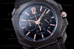 Bvlgari OCTO Series PVD/RU Blk/Blk JIF Quartz 102630