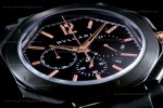 Bvlgari OCTO Series PVD/RU Blk/Blk JIF Quartz 102630
