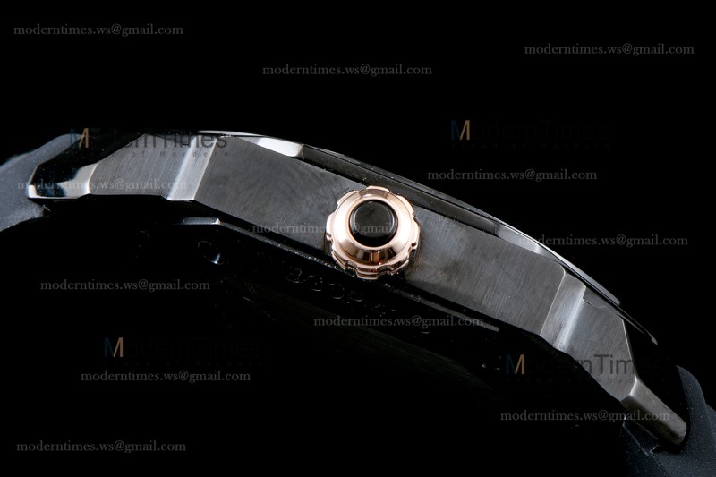 Bvlgari OCTO Series PVD/RU Blk/Blk JIF Quartz 102738