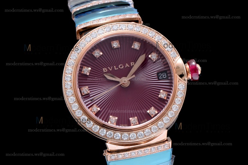 Bvlgari LVCEA Series Diams RG/RG Red BVF Automatic/Quartz 