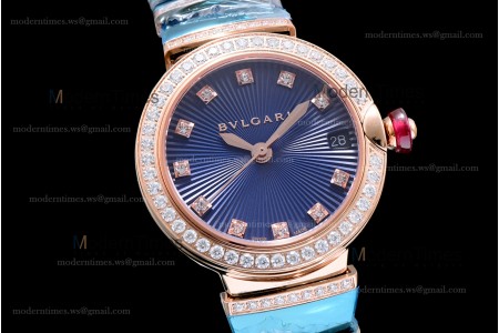 Bvlgari LVCEA Series Diams RG/RG Blu BVF Automatic/Quartz 