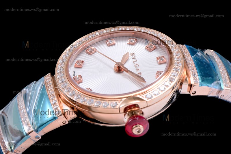 Bvlgari LVCEA Series Diams RG/RG Wht BVF Automatic/Quartz 