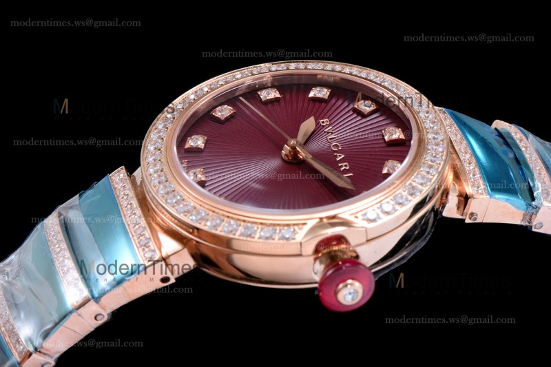 Bvlgari LVCEA Series Diams RG/RG Red BVF Automatic/Quartz 