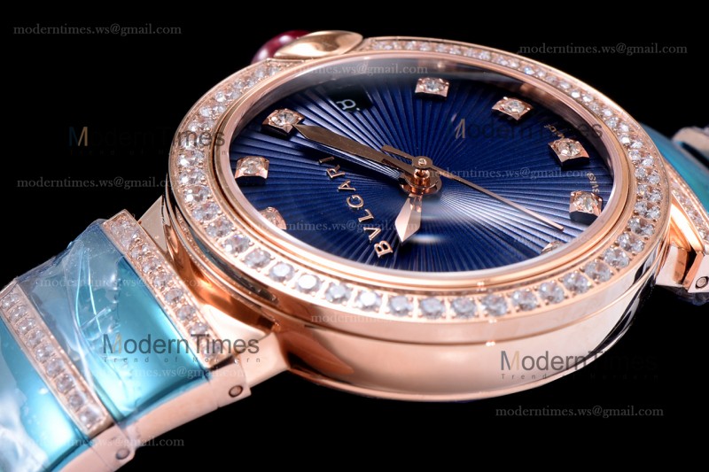 Bvlgari LVCEA Series Diams RG/RG Blu BVF Automatic/Quartz 