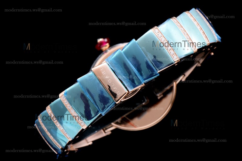 Bvlgari LVCEA Series Diams RG/RG Blk BVF Automatic/Quartz 