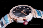Bvlgari LVCEA Series Diamonds RG/RG TT Blk BVF Automatic/Quartz 