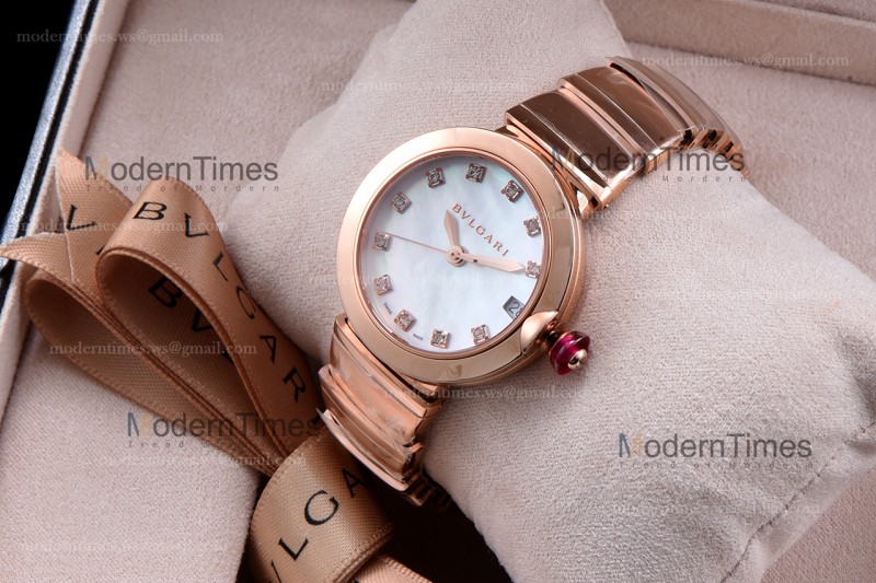 Bvlgari LVCEA Series RG/RG Wht BVF Automatic/Quartz 