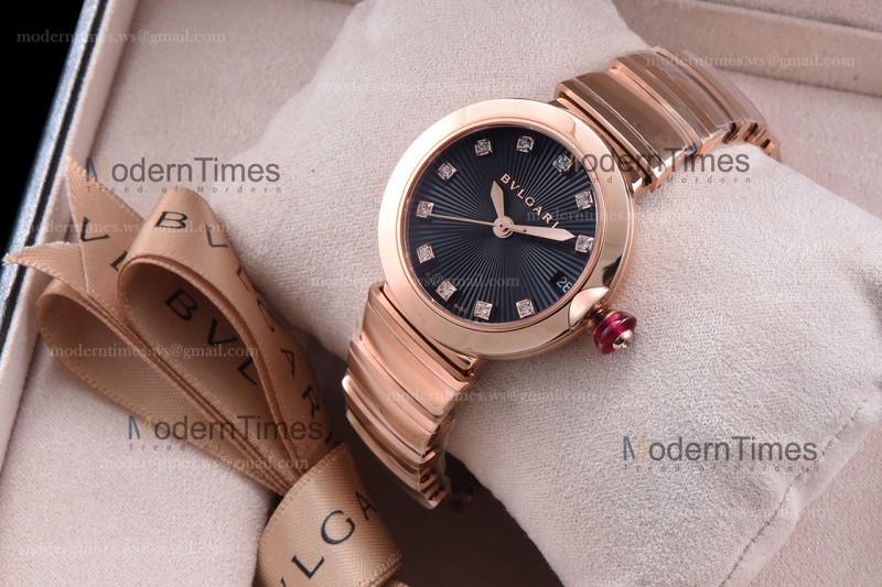Bvlgari LVCEA Series RG/RG Blk BVF Automatic/Quartz 