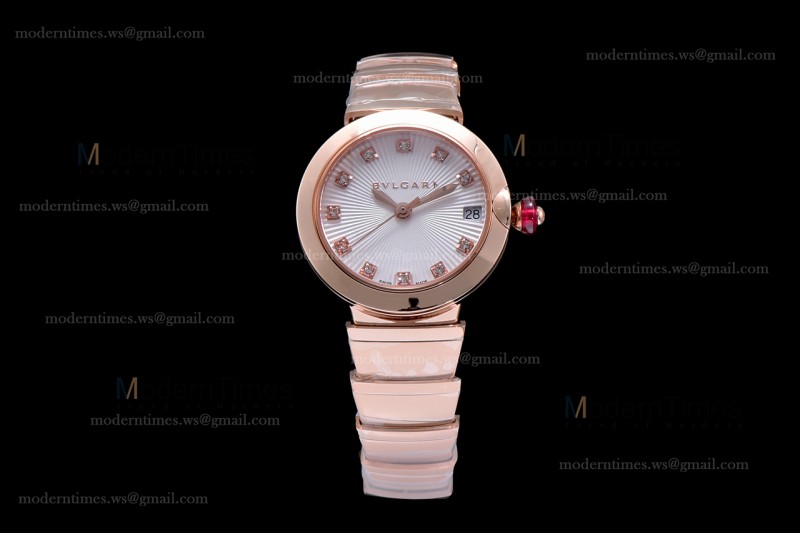 Bvlgari LVCEA Series RG/RG Wht BVF Automatic/Quartz 