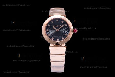 Bvlgari LVCEA Series RG/RG Blk BVF Automatic/Quartz 