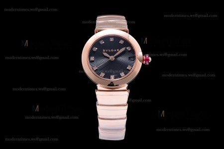 Bvlgari LVCEA Series RG/RG Blk BVF Automatic/Quartz 