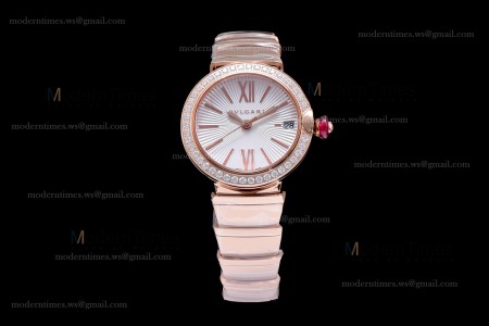 Bvlgari LVCEA Series Diams RG/RG Wht BVF Automatic/Quartz 