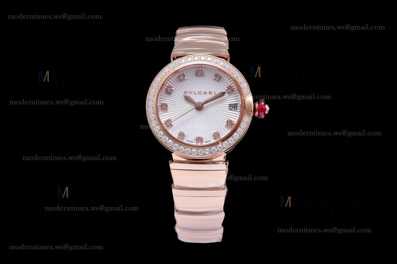 Bvlgari LVCEA Series Diams RG/RG Wht BVF Automatic/Quartz 