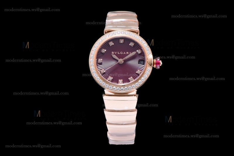 Bvlgari LVCEA Series Diams RG/RG Red BVF Automatic/Quartz 