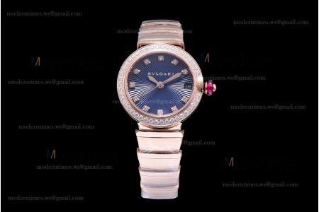 Bvlgari LVCEA Series Diams RG/RG Blu BVF Automatic/Quartz 