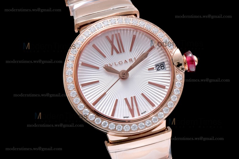 Bvlgari LVCEA Series Diams RG/RG Wht BVF Automatic/Quartz 