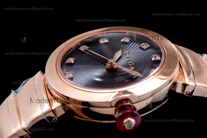 Bvlgari LVCEA Series RG/RG Blk BVF Automatic/Quartz 