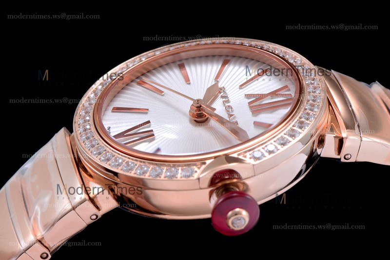 Bvlgari LVCEA Series Diams RG/RG Wht BVF Automatic/Quartz 