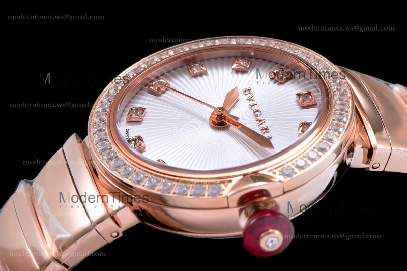 Bvlgari LVCEA Series Diams RG/RG Wht BVF Automatic/Quartz 