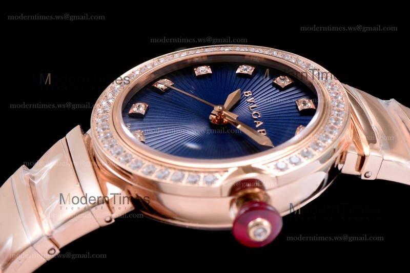 Bvlgari LVCEA Series Diams RG/RG Blu BVF Automatic/Quartz 