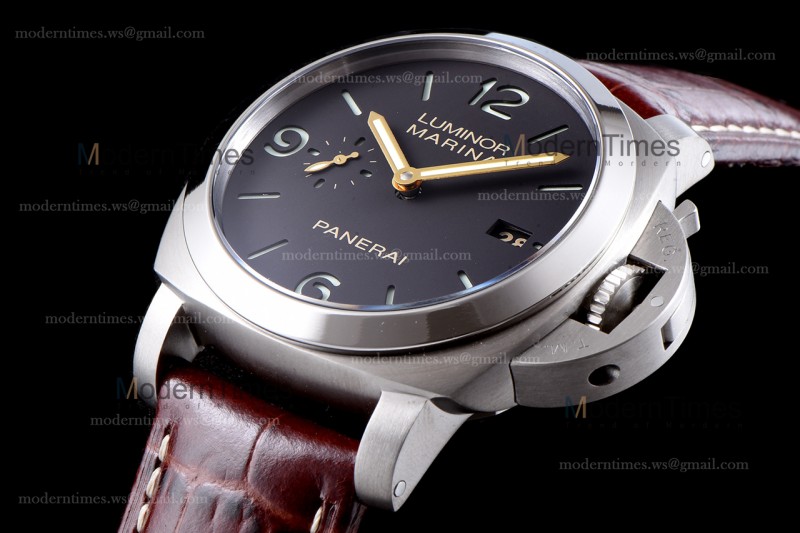 Panerai Luminor 1950 Series SS/RU Blk/Bro VSF Automatic PAM00351