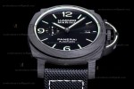 Panerai Luminor Series Carbon SS/LE Blk/Blk VSF Automatic PAM01118